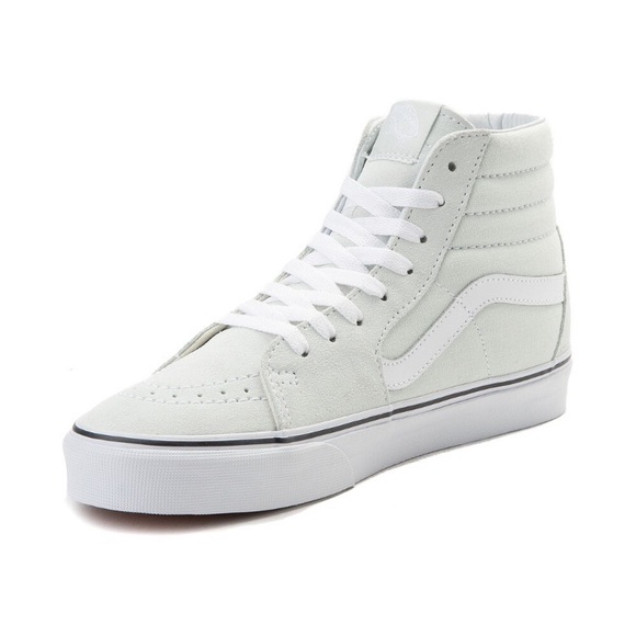 mint green high top vans
